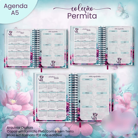 Arquivo Agenda A5 Não Datada Coleção Permita 2026 3