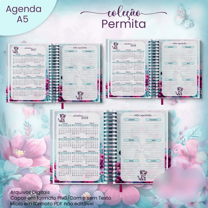 Arquivo Agenda A5 Não Datada Coleção Permita 2026 3