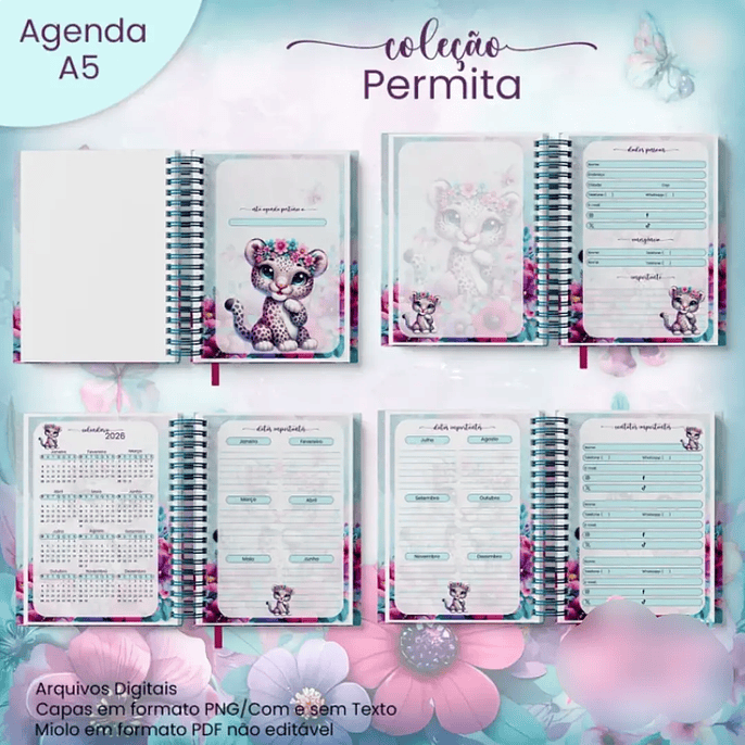 Arquivo Agenda A5 Não Datada Coleção Permita 2026 4