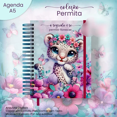Arquivo Agenda A5 Não Datada Coleção Permita 2026