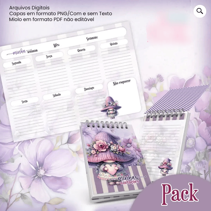 Arquivo Pack Gnomo Jardim Roxo 2026 4