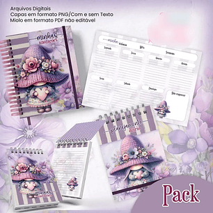 Arquivo Pack Gnomo Jardim Roxo 2026