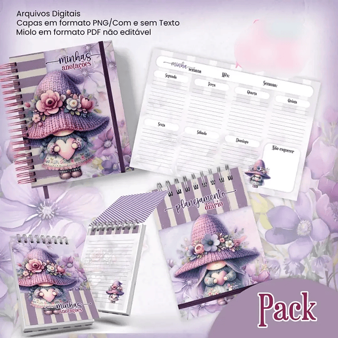 Arquivo Pack Gnomo Jardim Roxo 2026 1