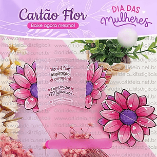 Arquivo Dia da Mulher Cartão Flor