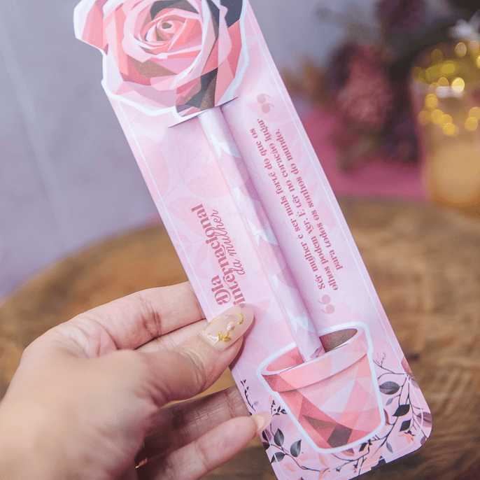 Arquivo Dia da Mulher Card Lápis 1