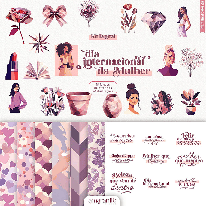 Kit Digital Dia da Mulher  1