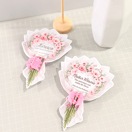 Arquivo Dia da Mulher Card Buquê Presilha 1