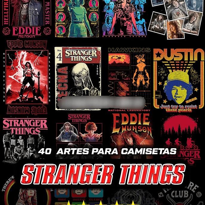 Arquivo Pack Estampas Stranger Things 1