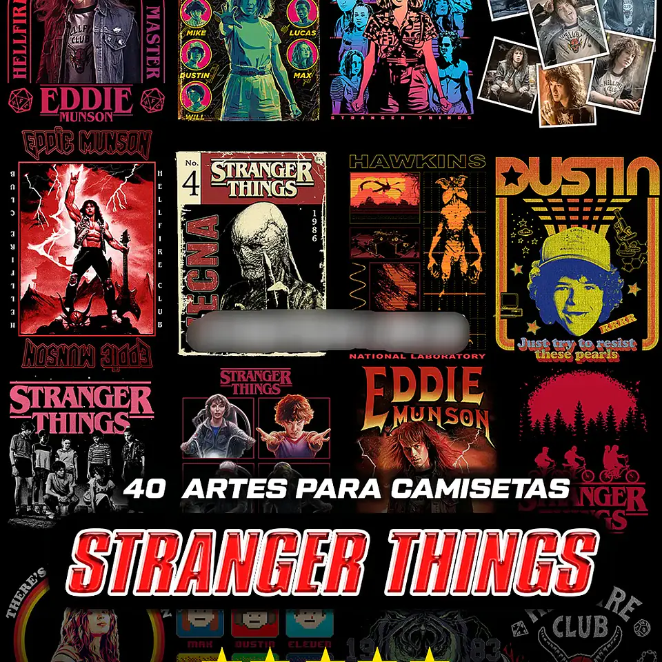 Arquivo Pack Estampas Stranger Things 1