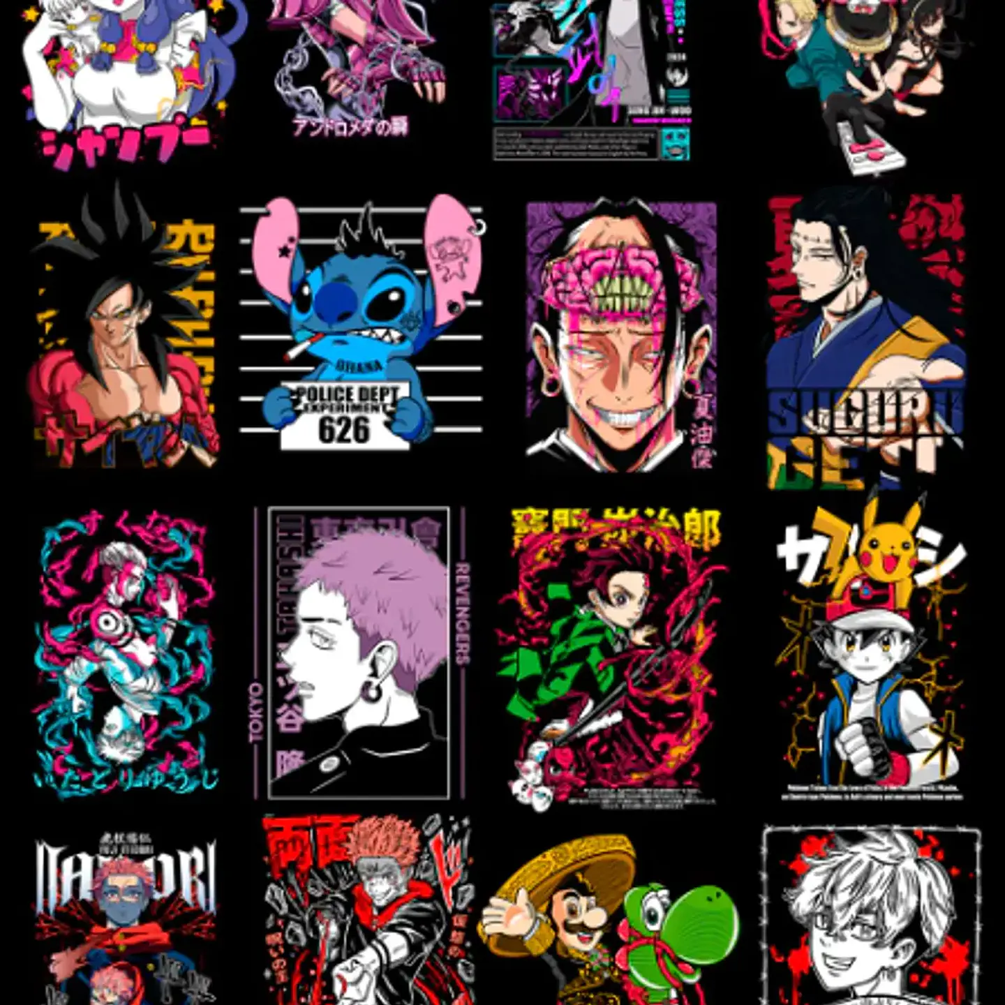 Arquivo Pack Estampas Anime 3.0 3