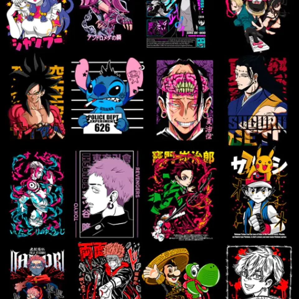 Arquivo Pack Estampas Anime 3.0 3