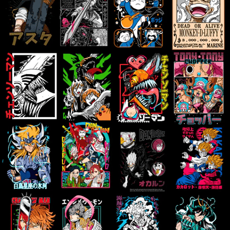 Arquivo Pack Estampas Anime 3.0 4