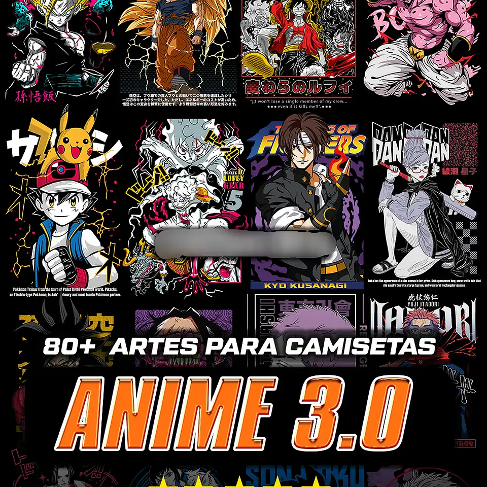Arquivo Pack Estampas Anime 3.0 1