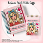 Arquivo Caderno Pautado A5+Bloquinho A6 - Coleção Girls With Coffe - Thumbnail 1