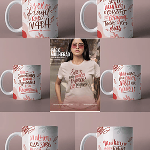 Arquivo Dia da Mulher Pack Sublimação
