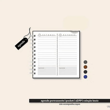 Arquivo Coleção Basic Agenda Permanente Pocket 1