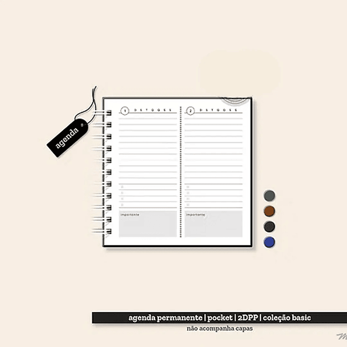 Arquivo Coleção Basic Agenda Permanente Pocket 1