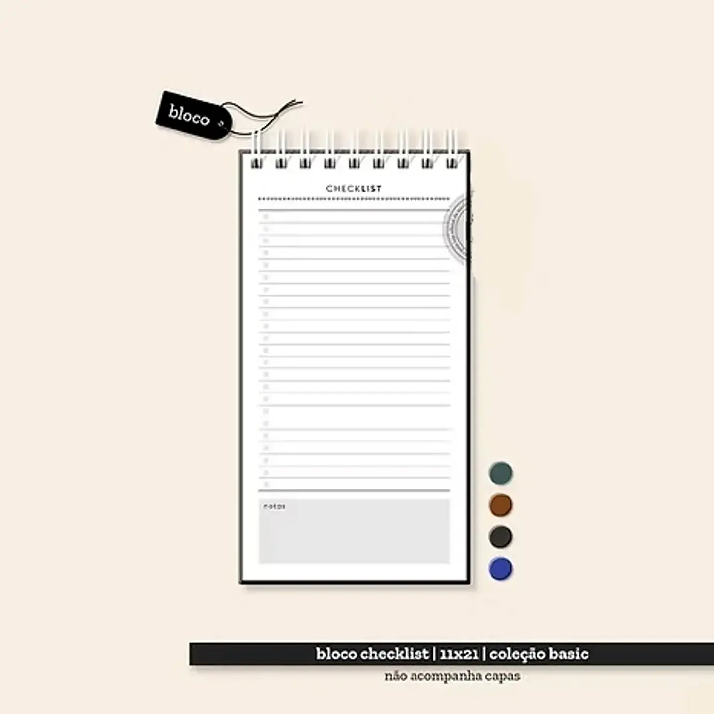Arquivo Coleção Basic Bloco Checklist 11x21 1