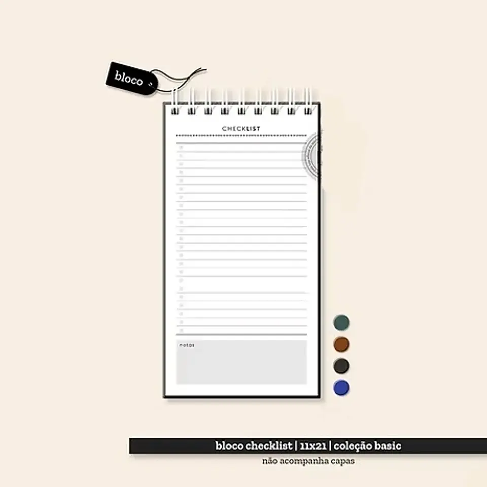 Arquivo Coleção Basic Bloco Checklist 11x21 1