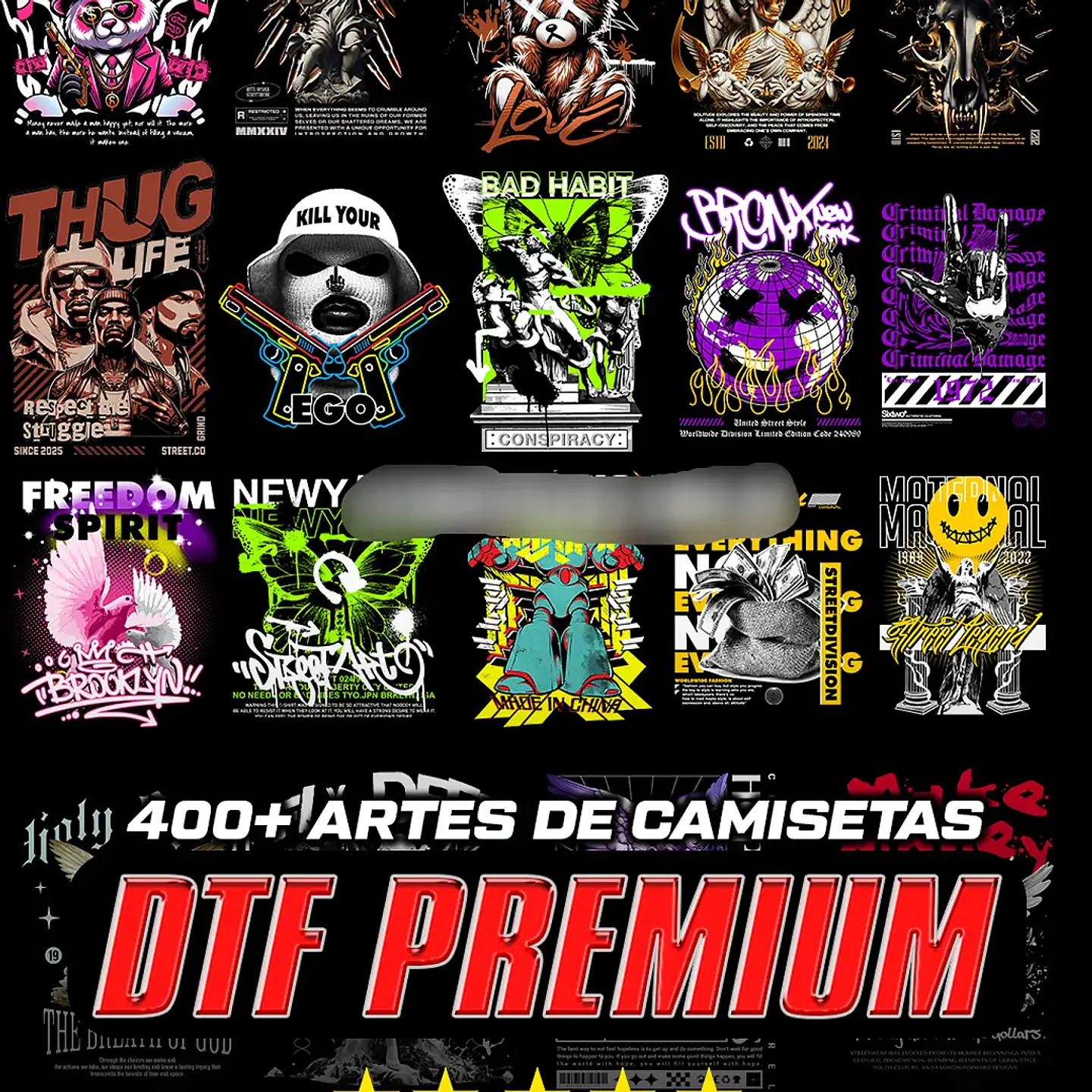 Arquivo 400+ Artes para Camisetas DTF UV Premium 1