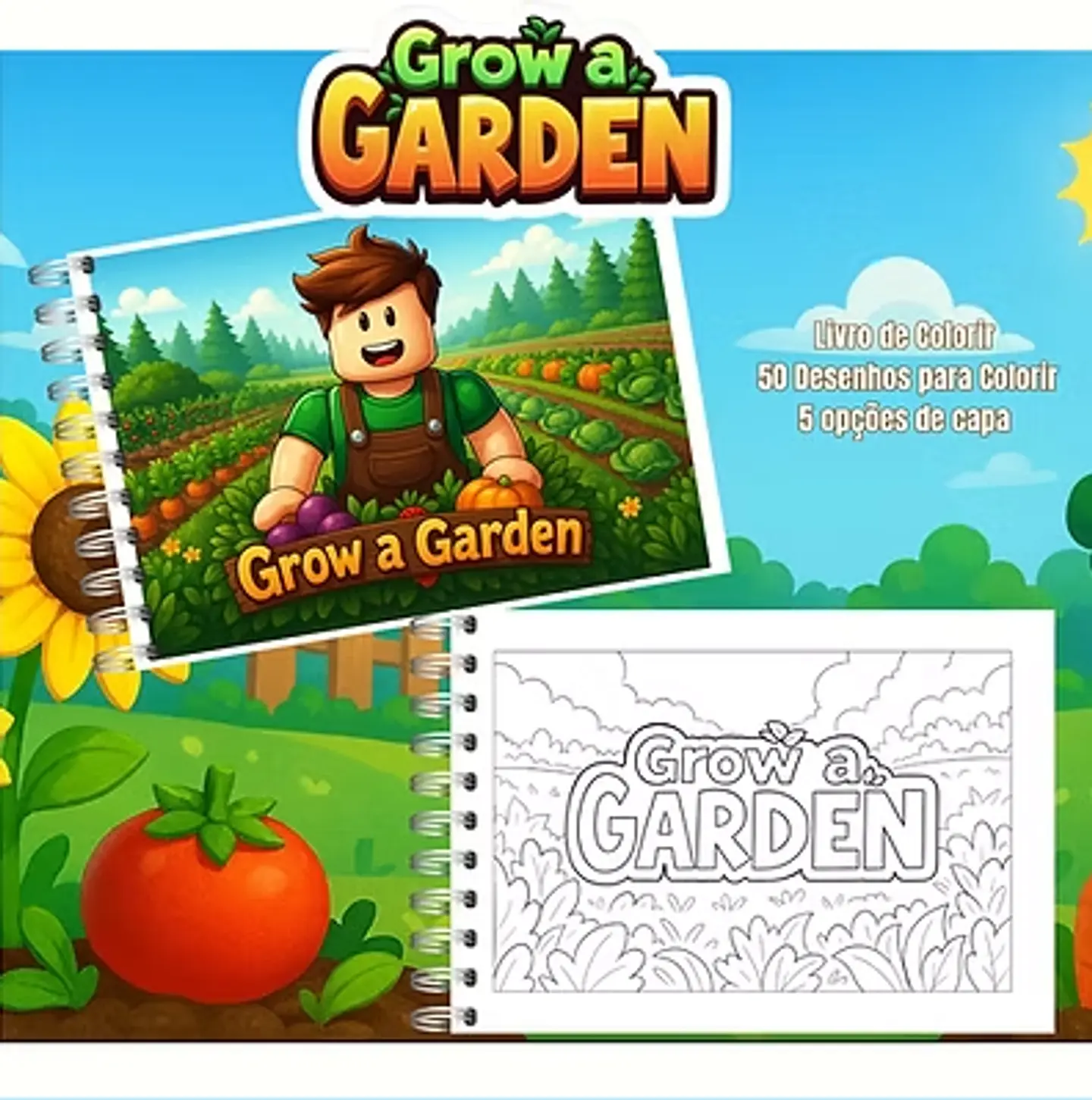 Arquivo Livro de Colorir Grow a Garden 1
