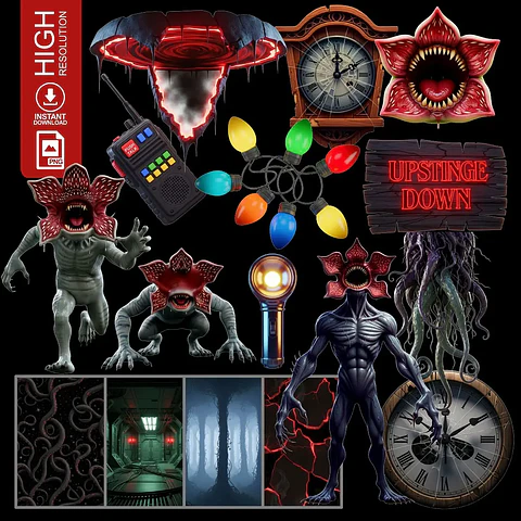 Kit Digital Stranger Things Demogorgon