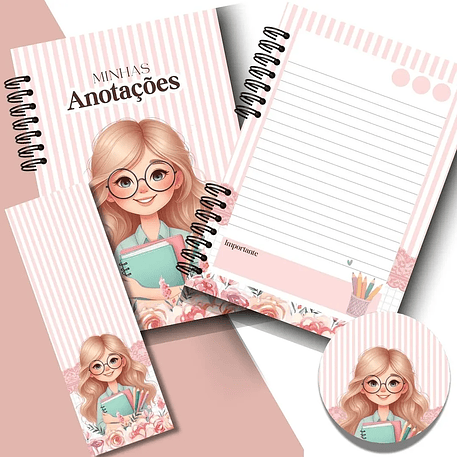 Arquivo Caderno de Anotações - Coleção Professora 2