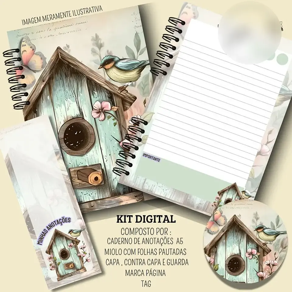 Arquivo Caderno de Anotações Casa do Passarinho 1