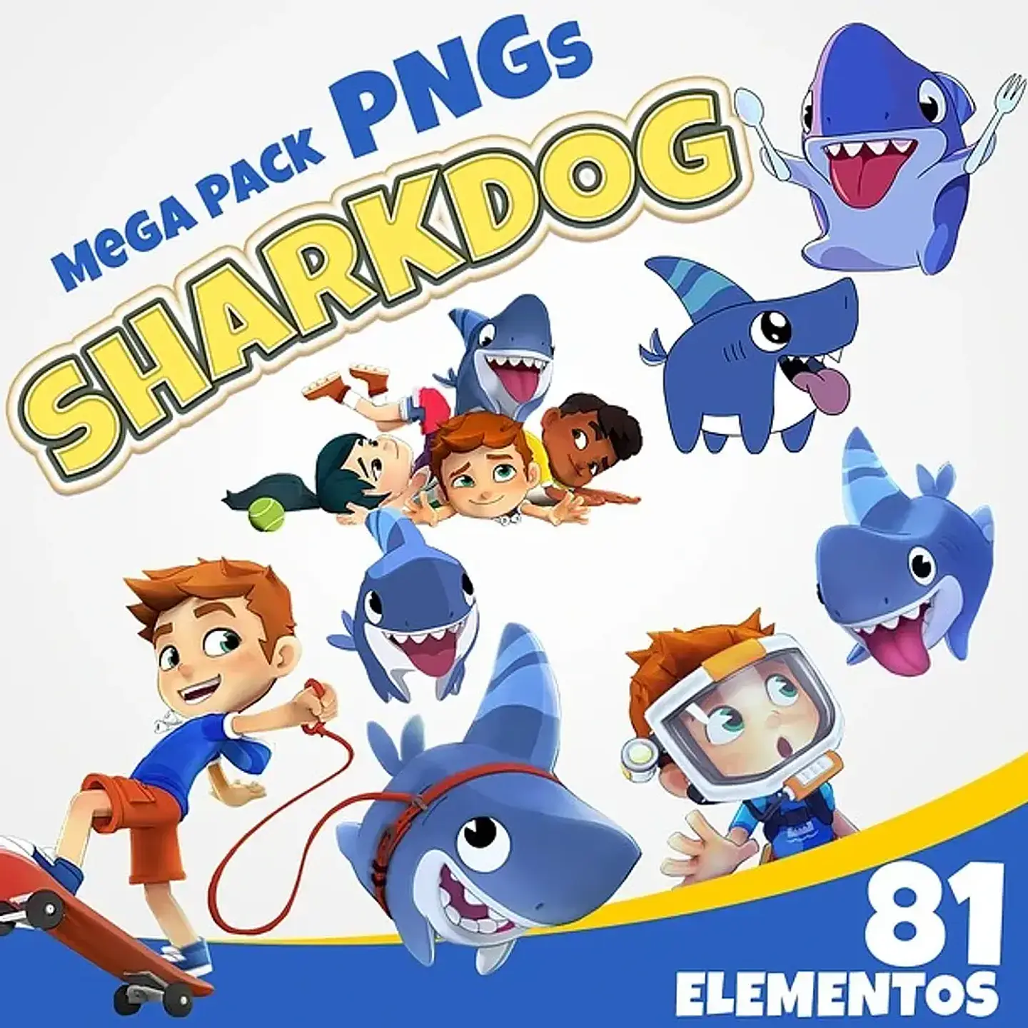 Kit Digital Baby Shark Dog 1