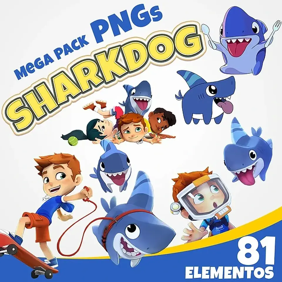 Kit Digital Baby Shark Dog 1