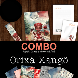 Arquivo Combo Encadernação Orixá Xangô + Orixás e Cia