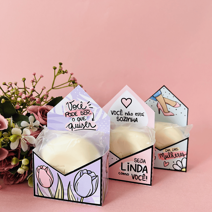 Arquivo de Corte Porta Sabonete Envelope Dia da Mulher 1