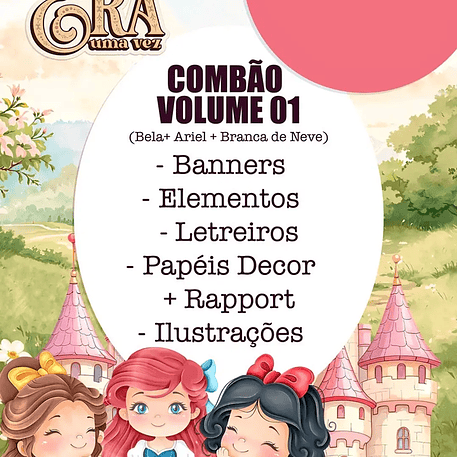 Kit Digital Era Uma Vez Princesas 1