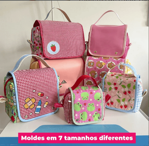 Arquivo Maletas Moldes Virtuais para Costura