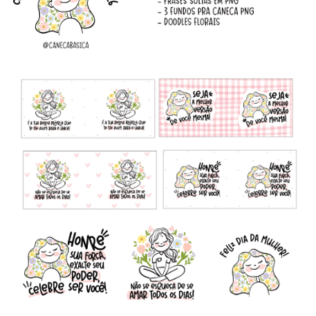 Arquivo Arte Digital para Sublimação Dia da Mulher 2026 1
