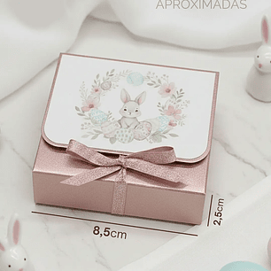Arquivo Páscoa Caixa Quadrada Rosa