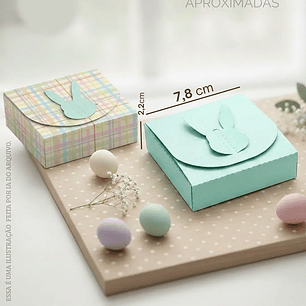 Arquivo Páscoa Caixinha Quadrada Coelho