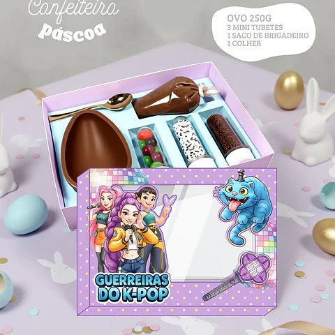 Arquivo Mini Confeiteiro Guerreiras do Kpop