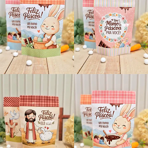 Arquivo Páscoa Cristã Saquinho Zip