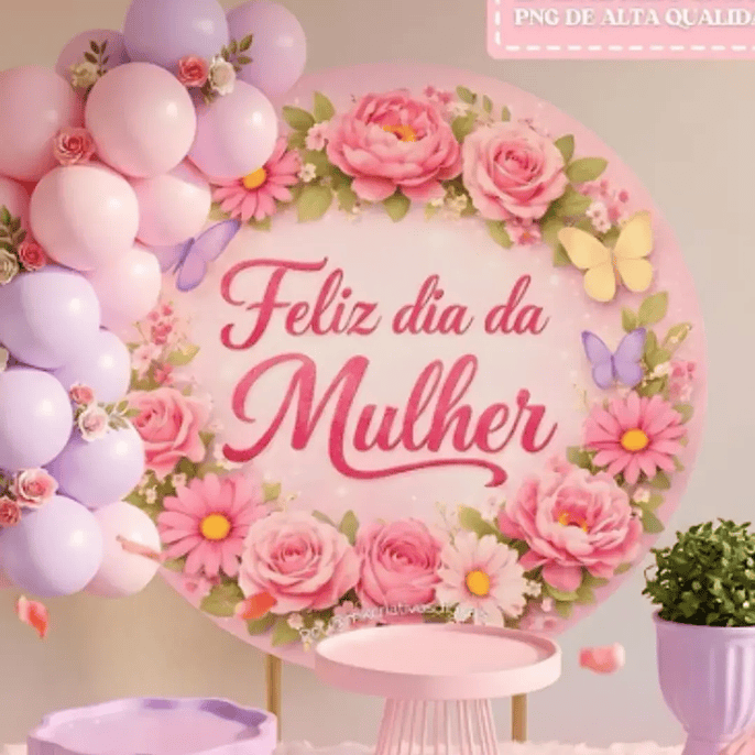 Arquivo Dia da Mulher Painéis Redondos 1