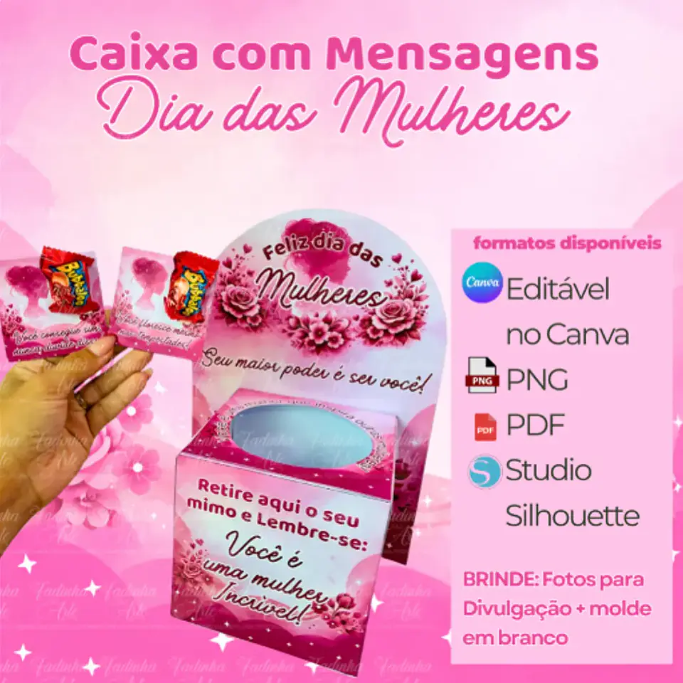 Arquivo Dia da Mulher Caixa com Mensagens 1
