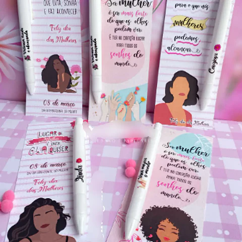Arquivo Dia da Mulher Card Caneta