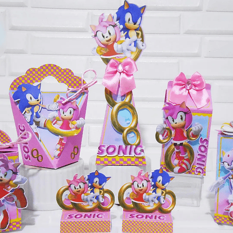 Arquivo de Corte Sonic Rosa 1