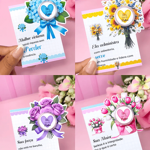 Arquivo Dia da Mulher Card Potinho de Hidratante