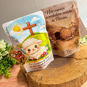 Arquivo Páscoa Adesivo Saquinho Ziplock