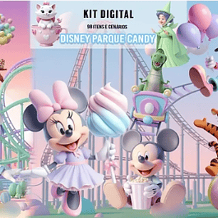 Kit Digital Disney Parque Candy