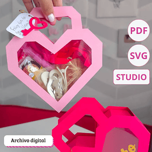 Arquivo Dia dos Namorados Caixa Coração Visor