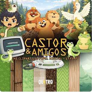 Kit Digital Castor e Amigos
