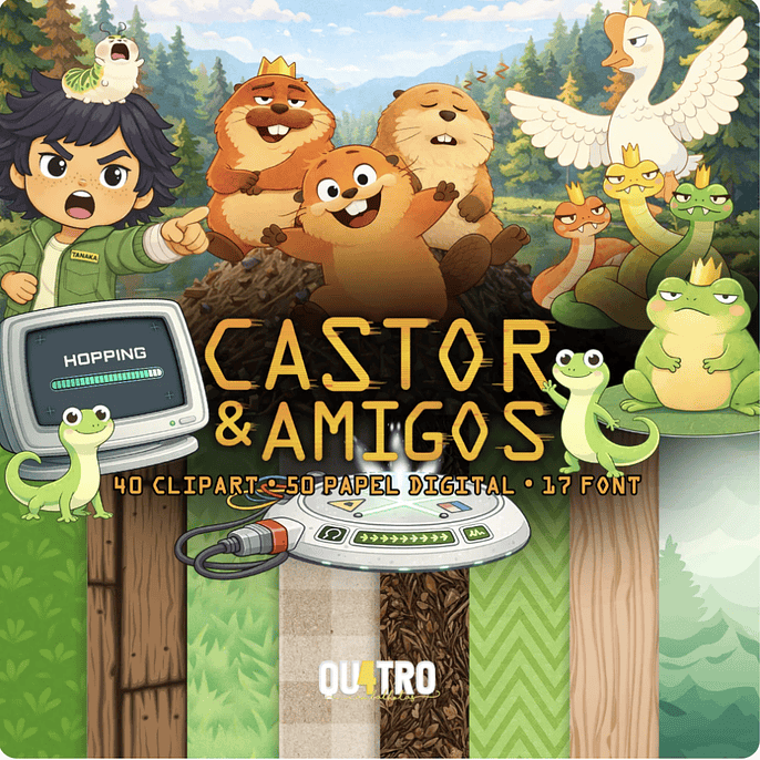 Kit Digital Castor e Amigos 1