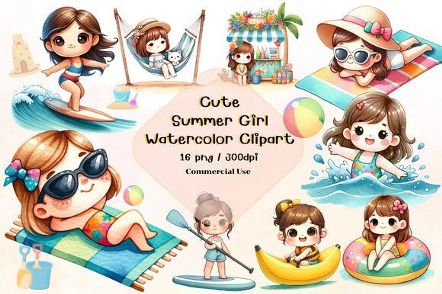 Kit Digital Praia Menina 1